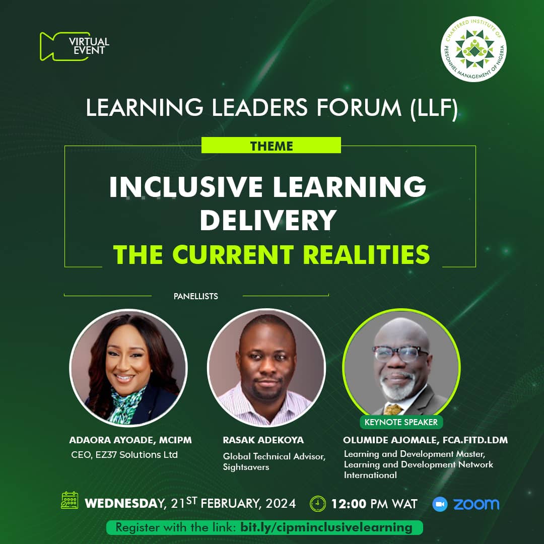 Learning Leaders Forum on “Inclusive Learning Delivery – The Current Realities”