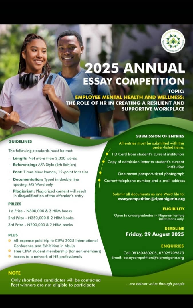 ANNUAL ESSAY COMPETITION